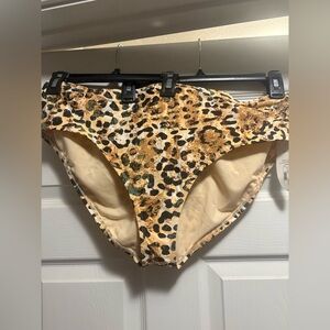 Woman Size 20W Plus Size Swim Bottoms-NWT-Animal Print